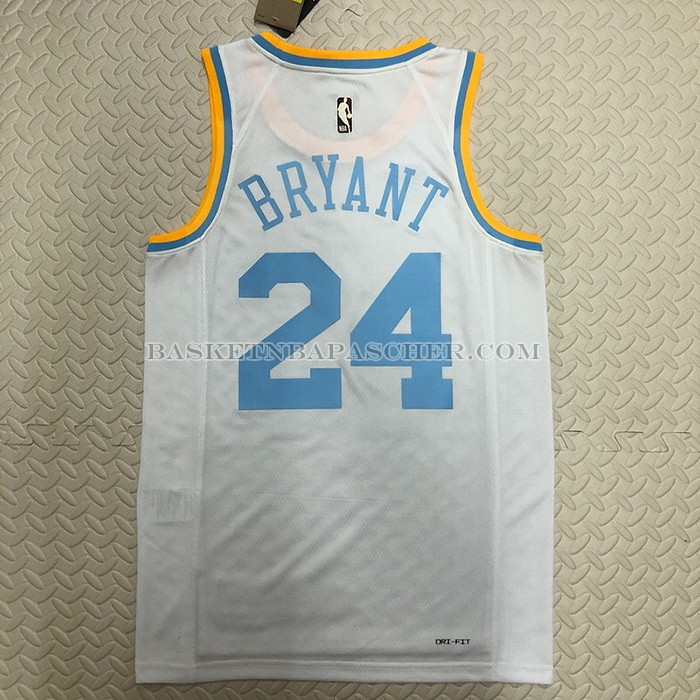 Maillot Los Angeles Lakers Kobe Bryant NO 24 Classic 2022-23 Blanc